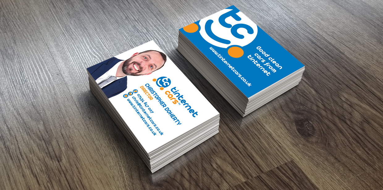 Tinternet Cars - Start Up Company Business Cards