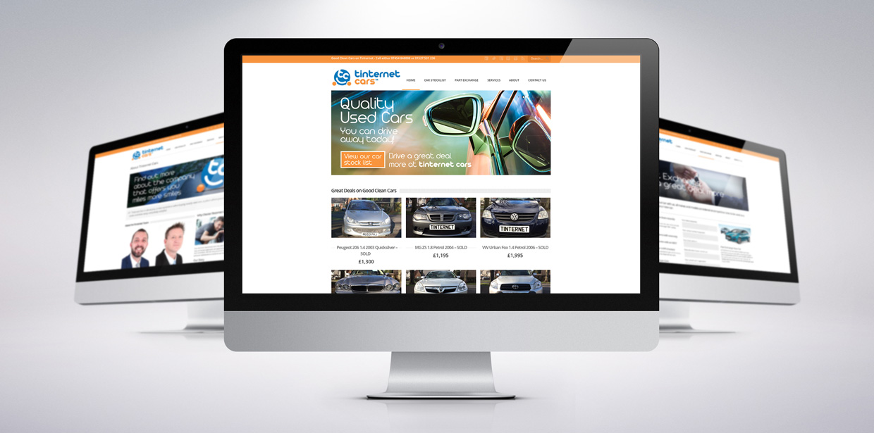 Tinternet Cars Website - Start up Company